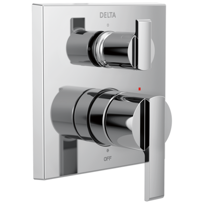 Angular Modern Monitor 14 Series Valve Trim with 3-Setting Integrated Diverter
