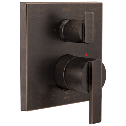 Angular Modern Monitor 14 Series Valve Trim with 3-Setting Integrated Diverter