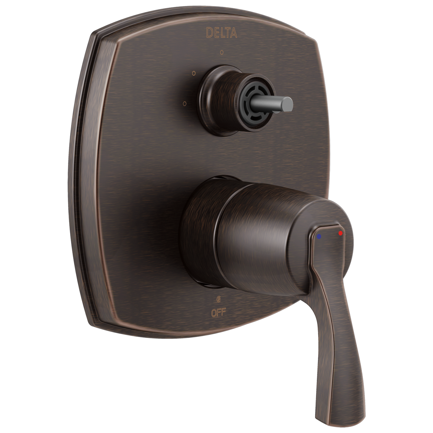 Delta Stryke: 14 Series Integrated Diverter Trim with Three Function Diverter Less Diverter Handle