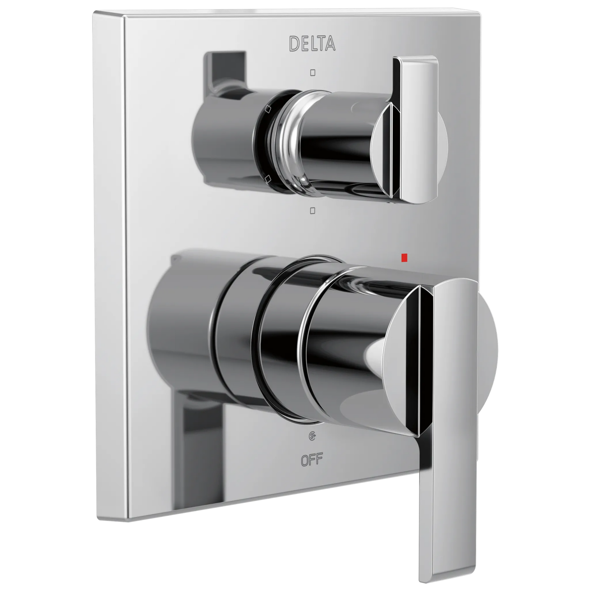 Angular Modern Monitor 14 Series Valve Trim with 6-Setting Integrated Diverter