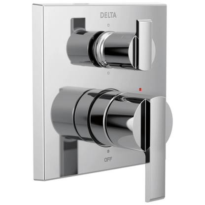 Angular Modern Monitor 14 Series Valve Trim with 6-Setting Integrated Diverter