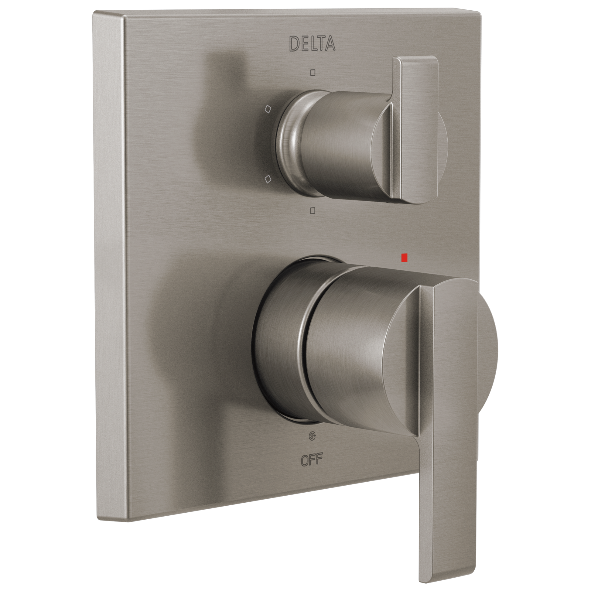Angular Modern Monitor 14 Series Valve Trim with 6-Setting Integrated Diverter