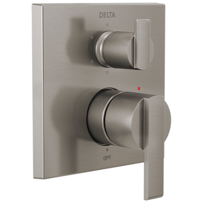Angular Modern Monitor 14 Series Valve Trim with 6-Setting Integrated Diverter