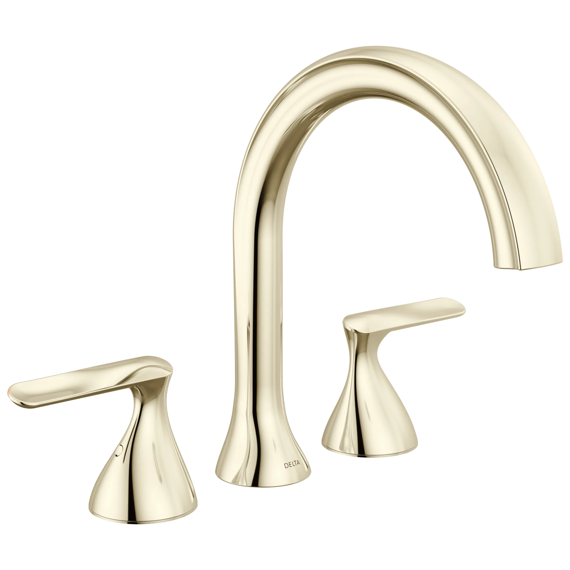 Delta Bonacci T2745 Three Hole Roman Tub Trim - Lumicoat Polished Nickel