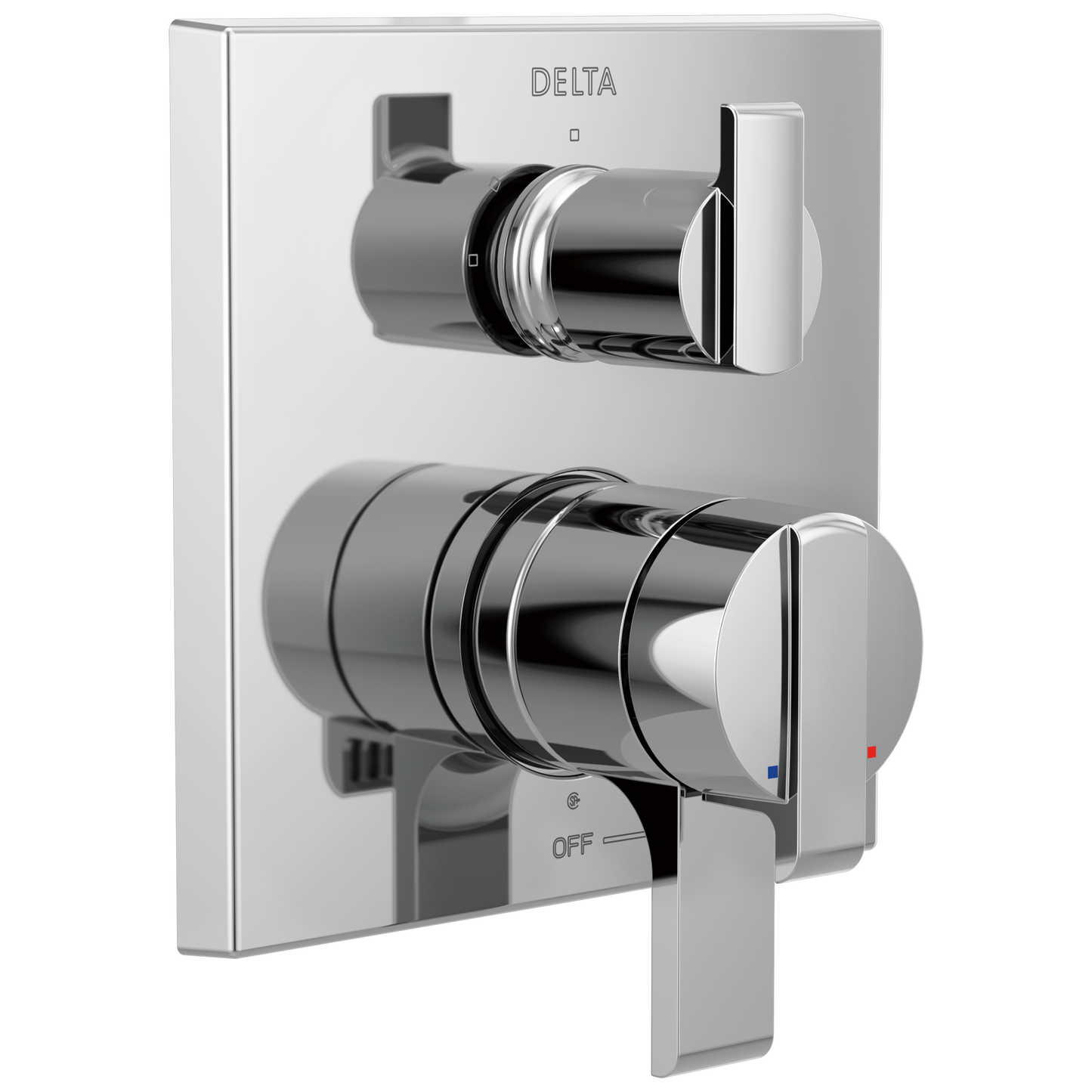 Angular Modern Monitor 17 Series Valve Trim with 3-Setting Integrated Diverter