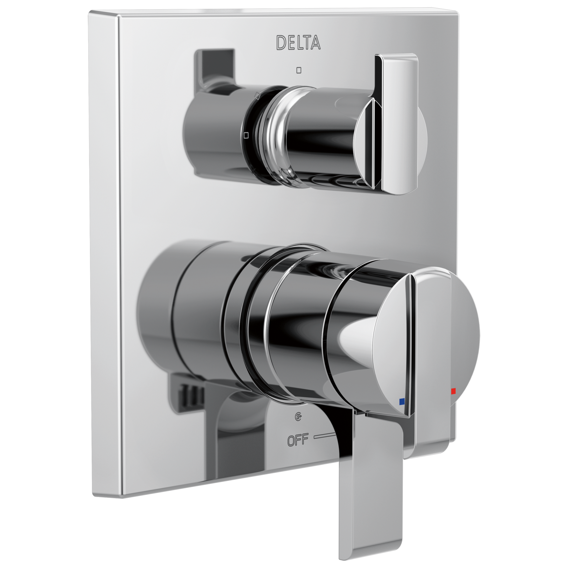 Angular Modern Monitor 17 Series Valve Trim with 3-Setting Integrated Diverter