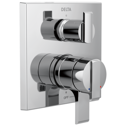 Angular Modern Monitor 17 Series Valve Trim with 3-Setting Integrated Diverter