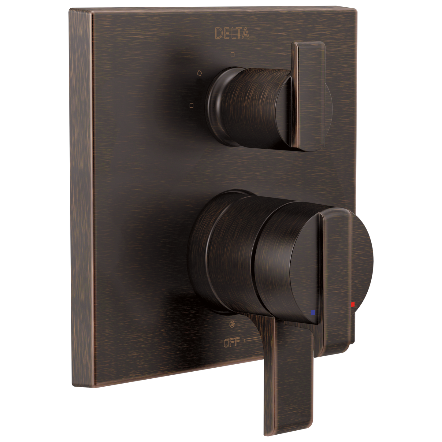 Angular Modern Monitor 17 Series Valve Trim with 3-Setting Integrated Diverter