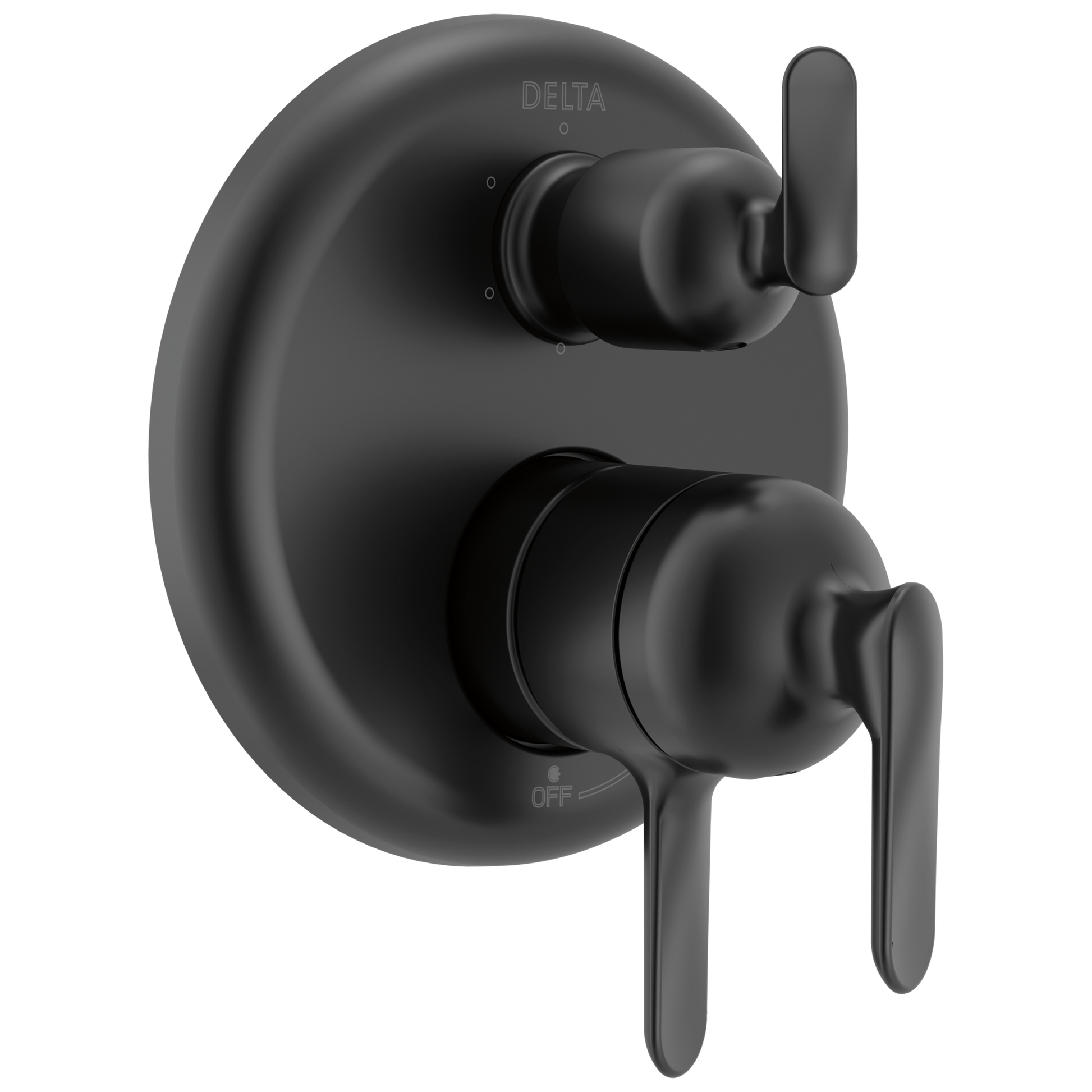 Delta Bonacci T27945 17 Series 6-Setting Integrated Diverter Trim - Matte Black