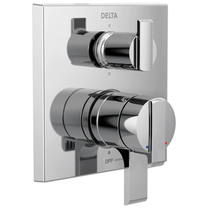 Angular Modern Monitor 17 Series Valve Trim with 6-Setting Integrated Diverter
