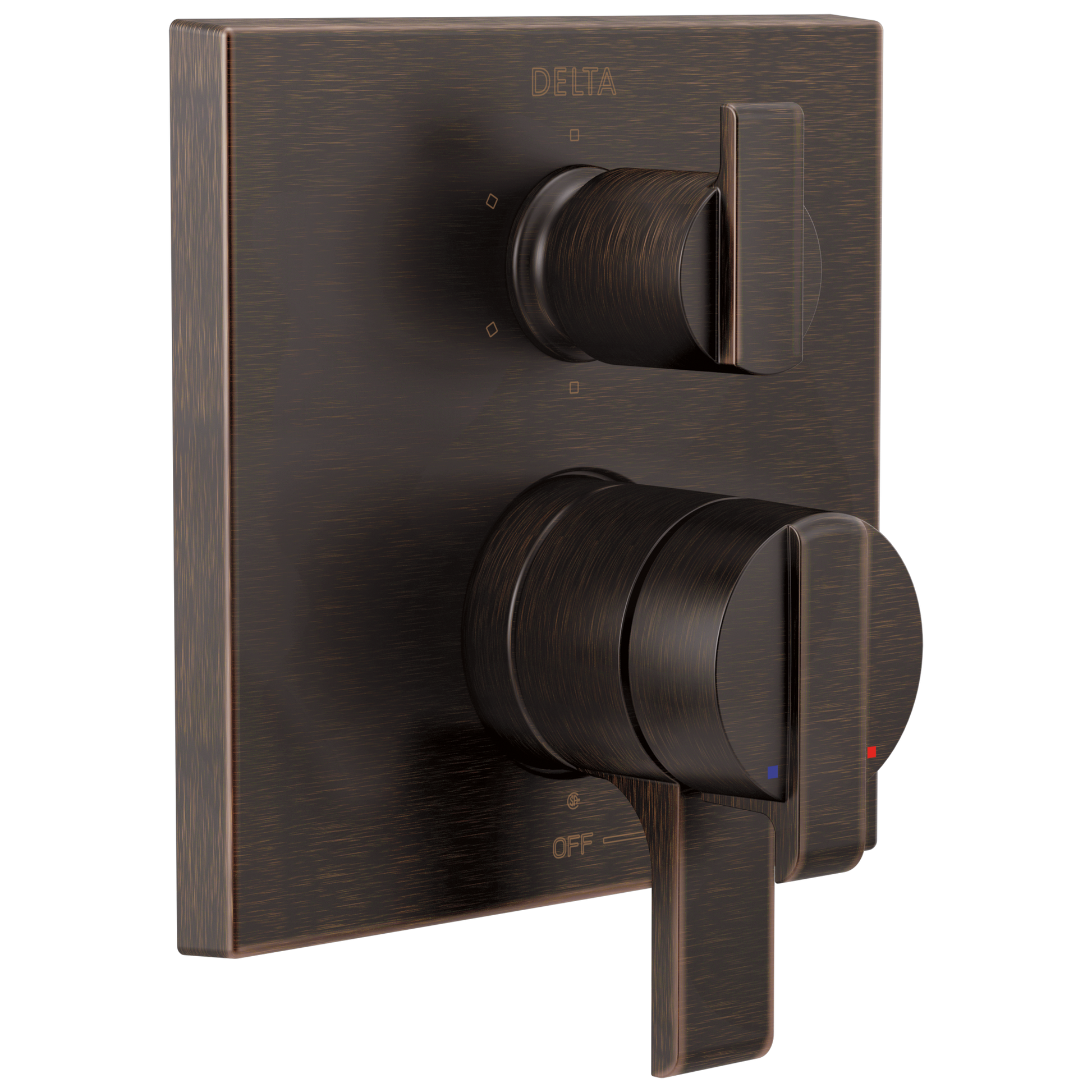 Angular Modern Monitor 17 Series Valve Trim with 6-Setting Integrated Diverter