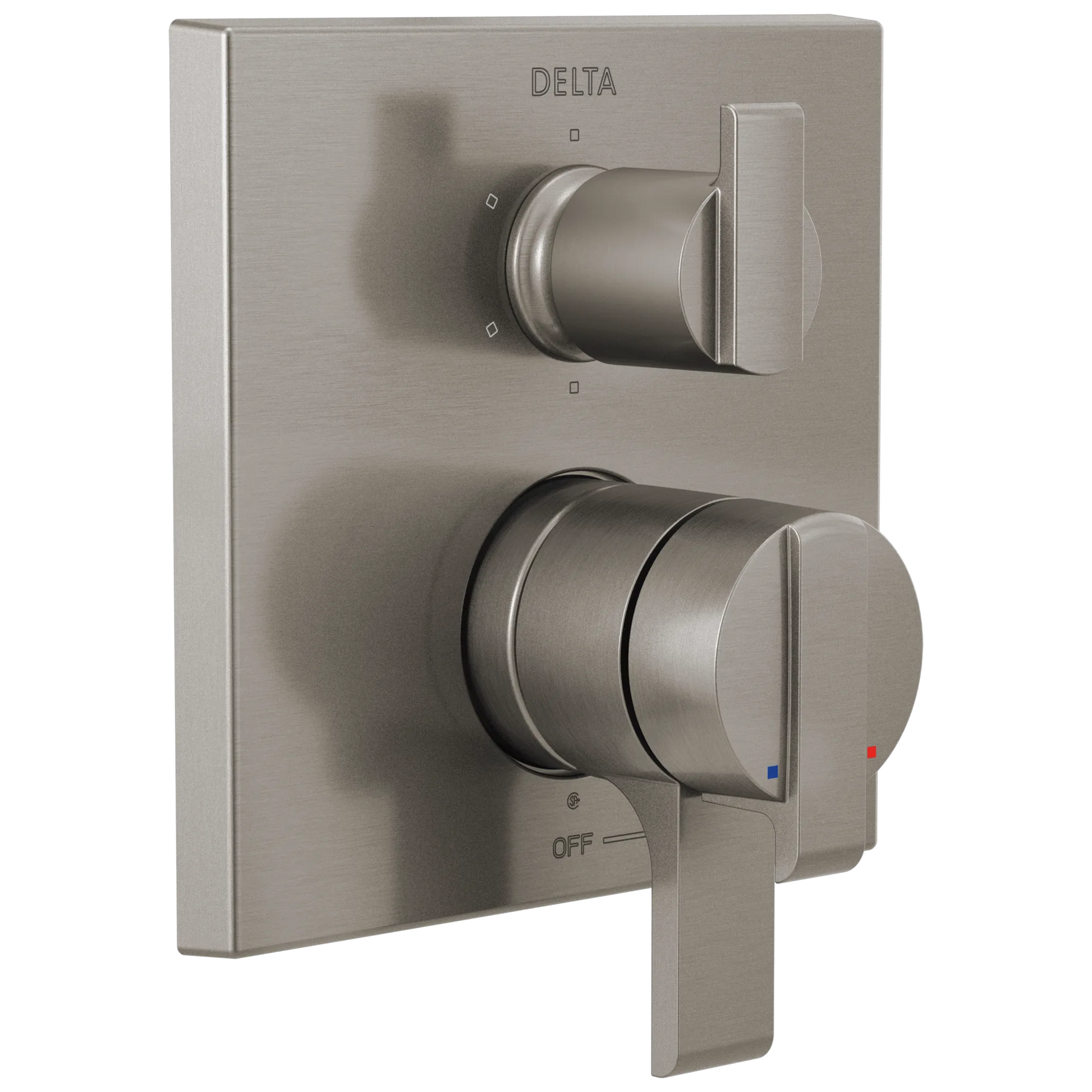 Angular Modern Monitor 17 Series Valve Trim with 6-Setting Integrated Diverter