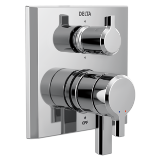 Delta Pivotal: 2-Handle Monitor 17 Series Valve Trim with 6-Setting Diverter