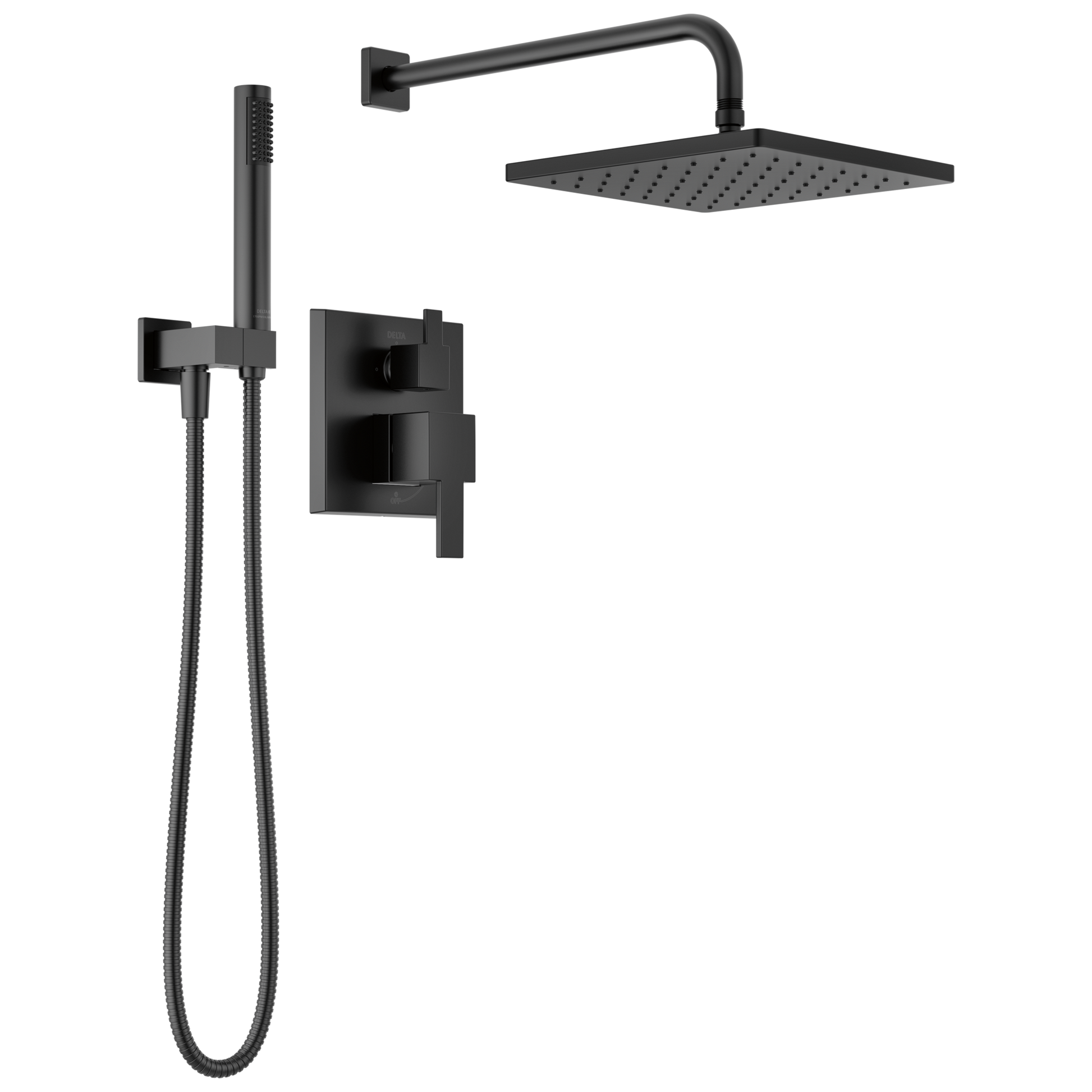 Delta Modern T342701 Monitor 14 Series Shower with Raincan & Hand Shower - Matte Black