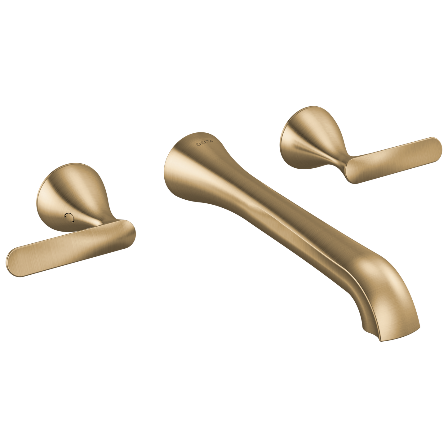 Delta Bonacci T3545LF Two Handle Wall Mount Bathroom Faucet - Lumicoat Champagne Bronze