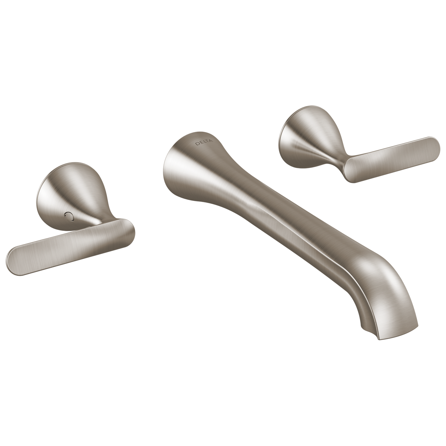 Delta Bonacci T3545LF Two Handle Wall Mount Bathroom Faucet - Lumicoat Stainless