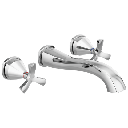 Two Handle Wall Mount Bathroom Faucet Trim
