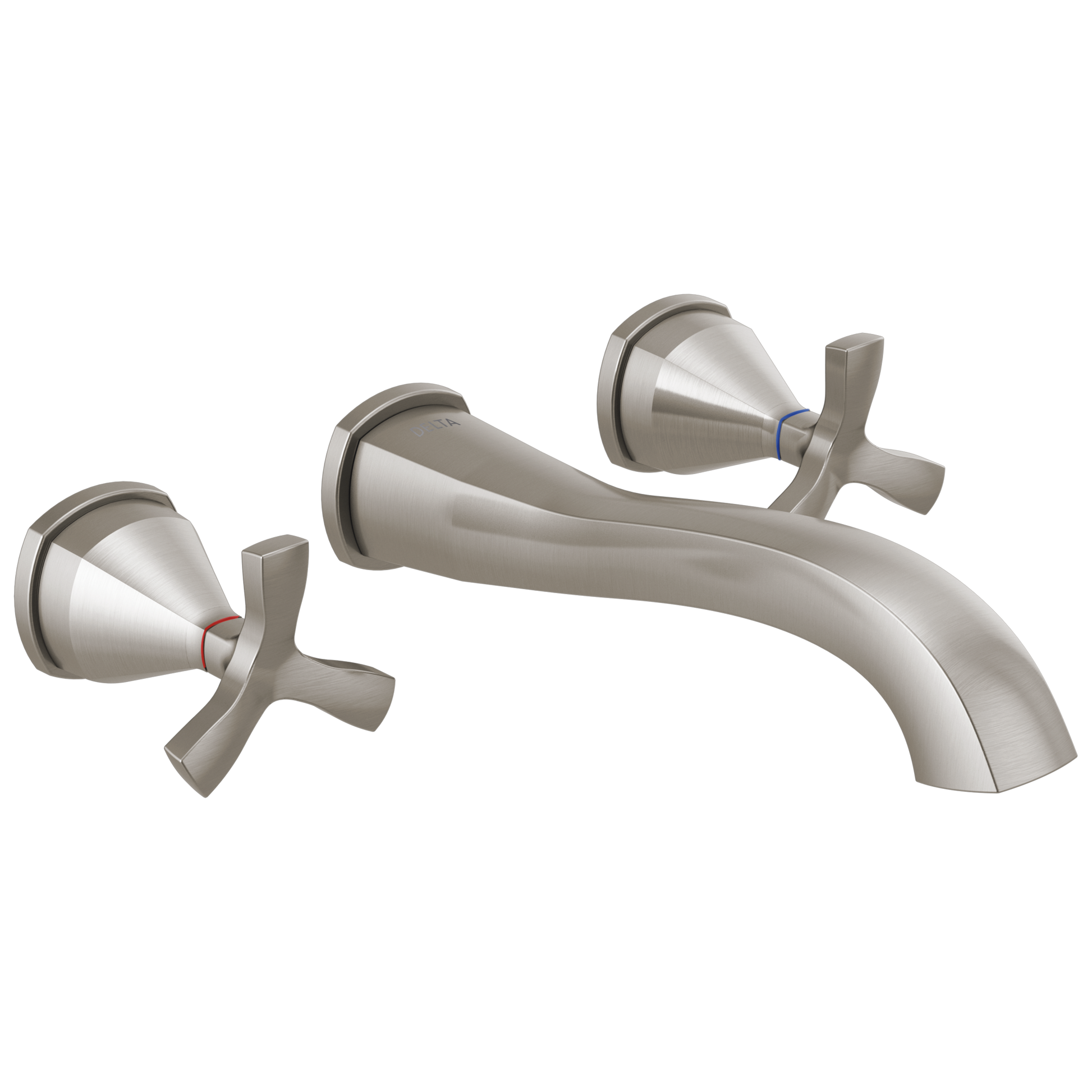Delta Stryke T35766LF Two Handle Wall Mount Bathroom Faucet Trim - Lumicoat Stainless