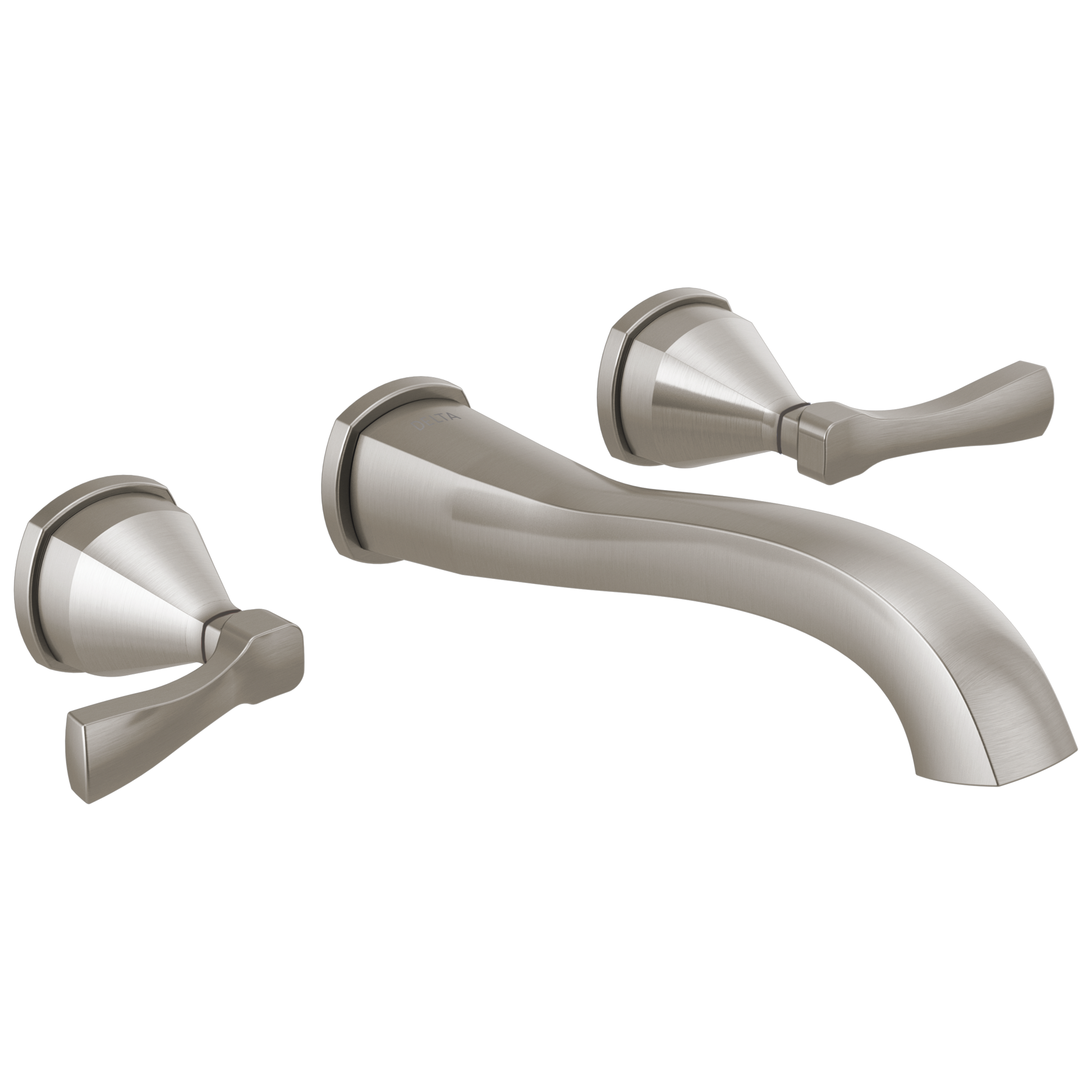 Delta Stryke T3576LF Two Handle Wall Mount Bathroom Faucet Trim - Lumicoat Stainless