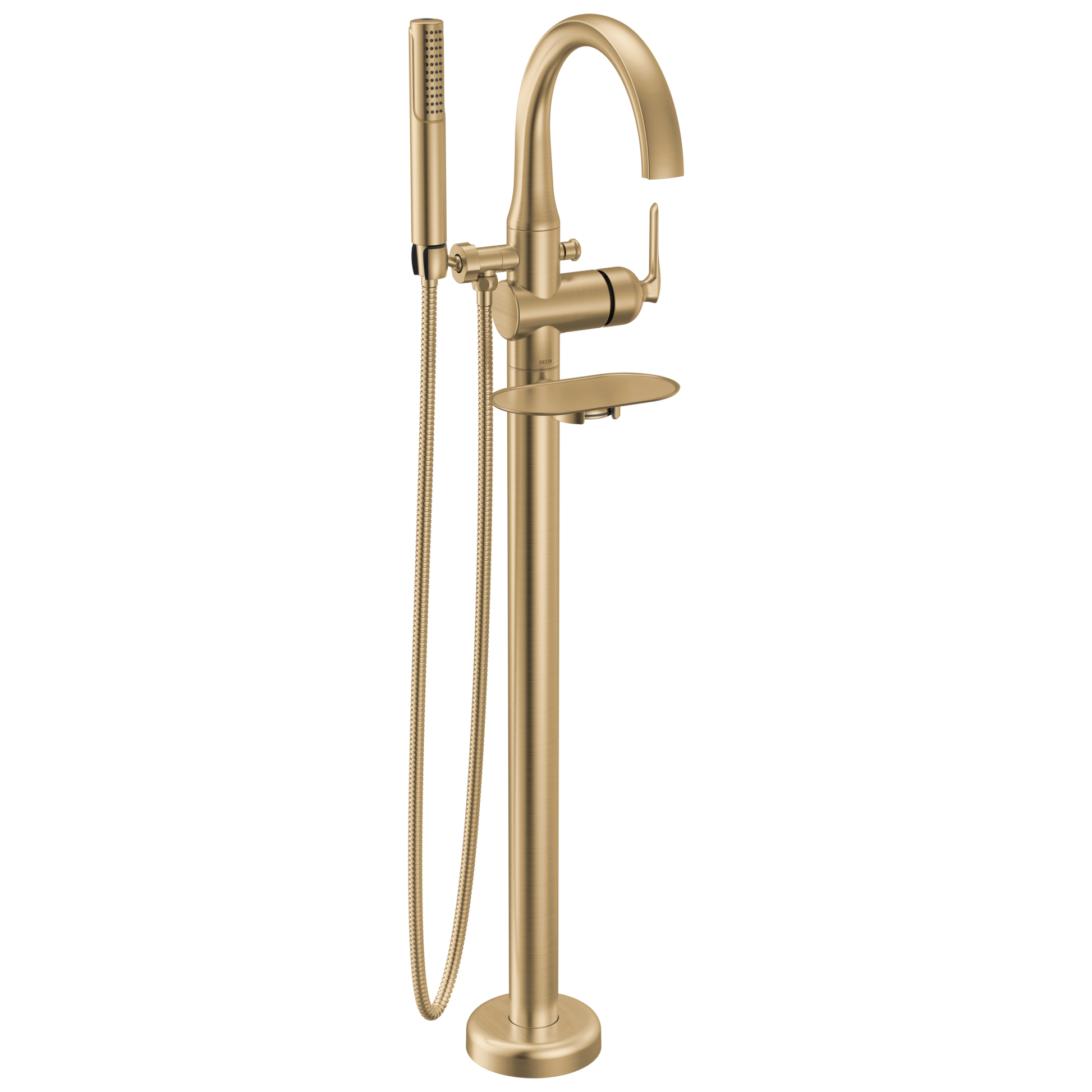 Delta Bonacci T4745 Floor Mount Tub Filler Trim - Lumicoat Champagne Bronze
