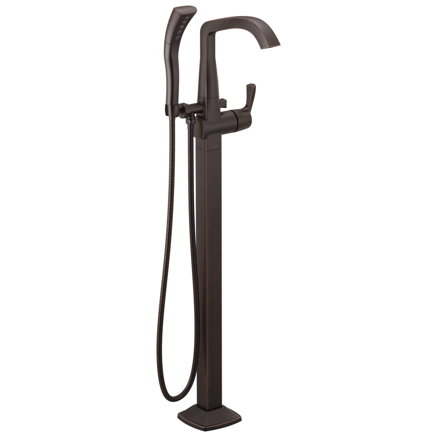 Single Handle Floor Mount Tub Filler Trim