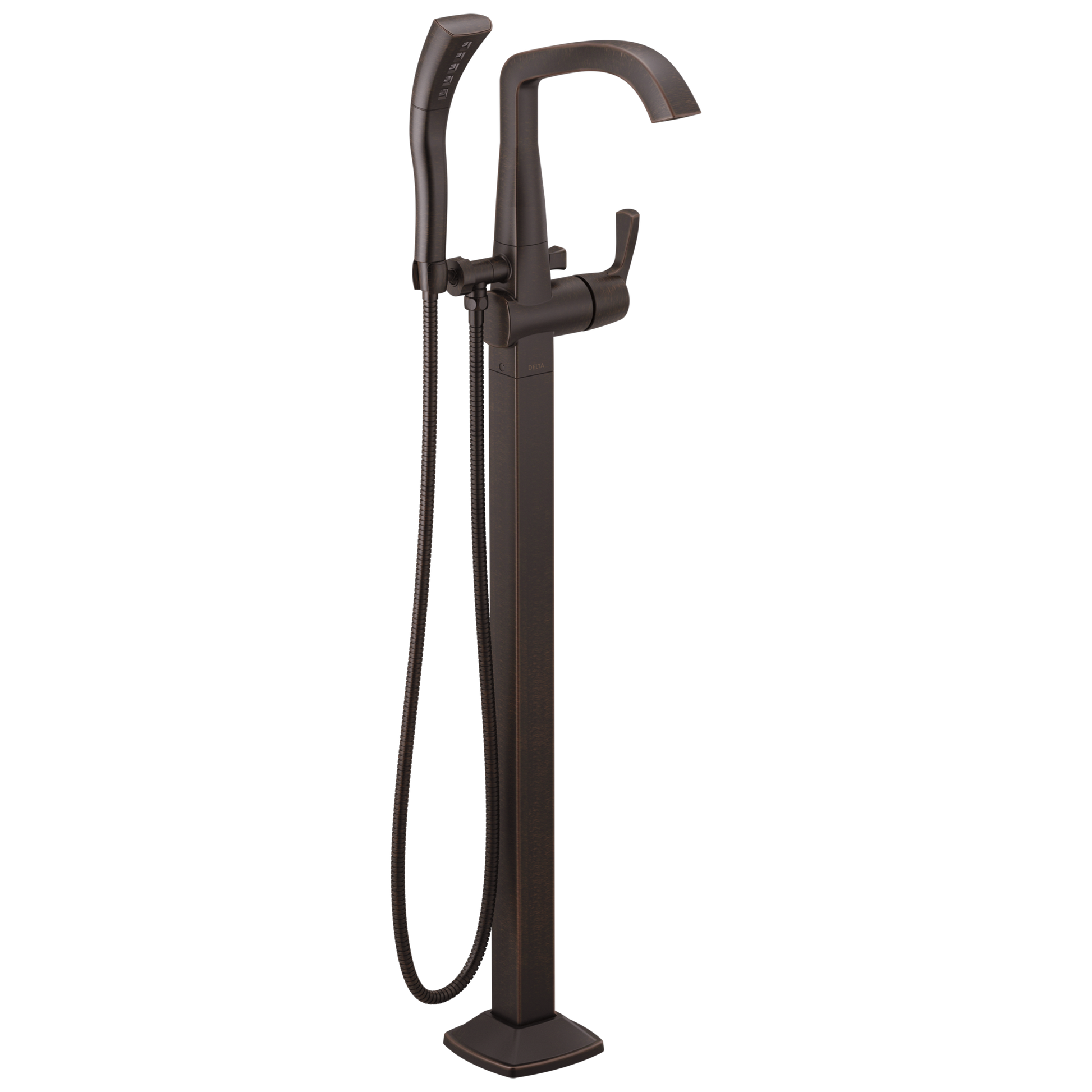 Single Handle Floor Mount Tub Filler Trim