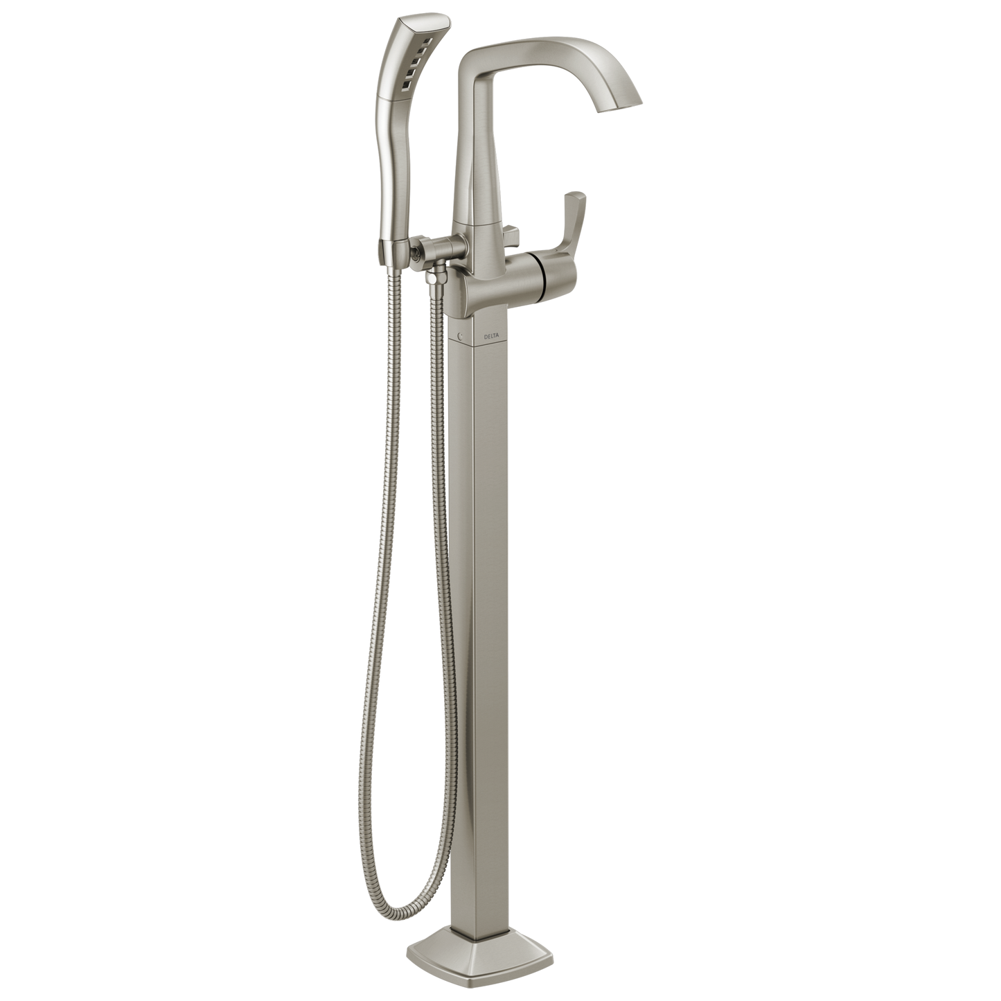 Delta Stryke T4777-PR Floor Mount Tub Filler Trim - Lumicoat Stainless