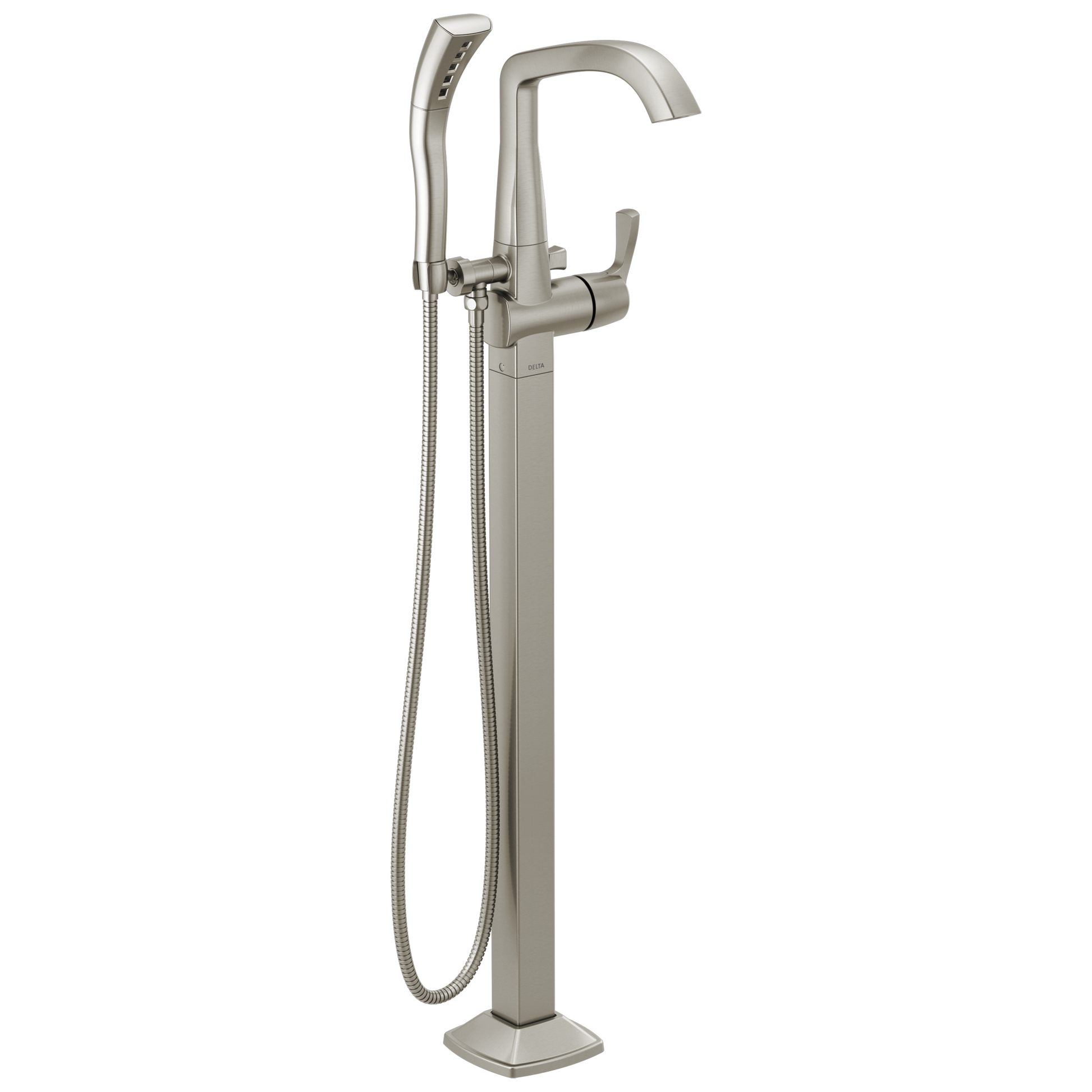 Delta Stryke T4777-PR Floor Mount Tub Filler Trim - Lumicoat Stainless