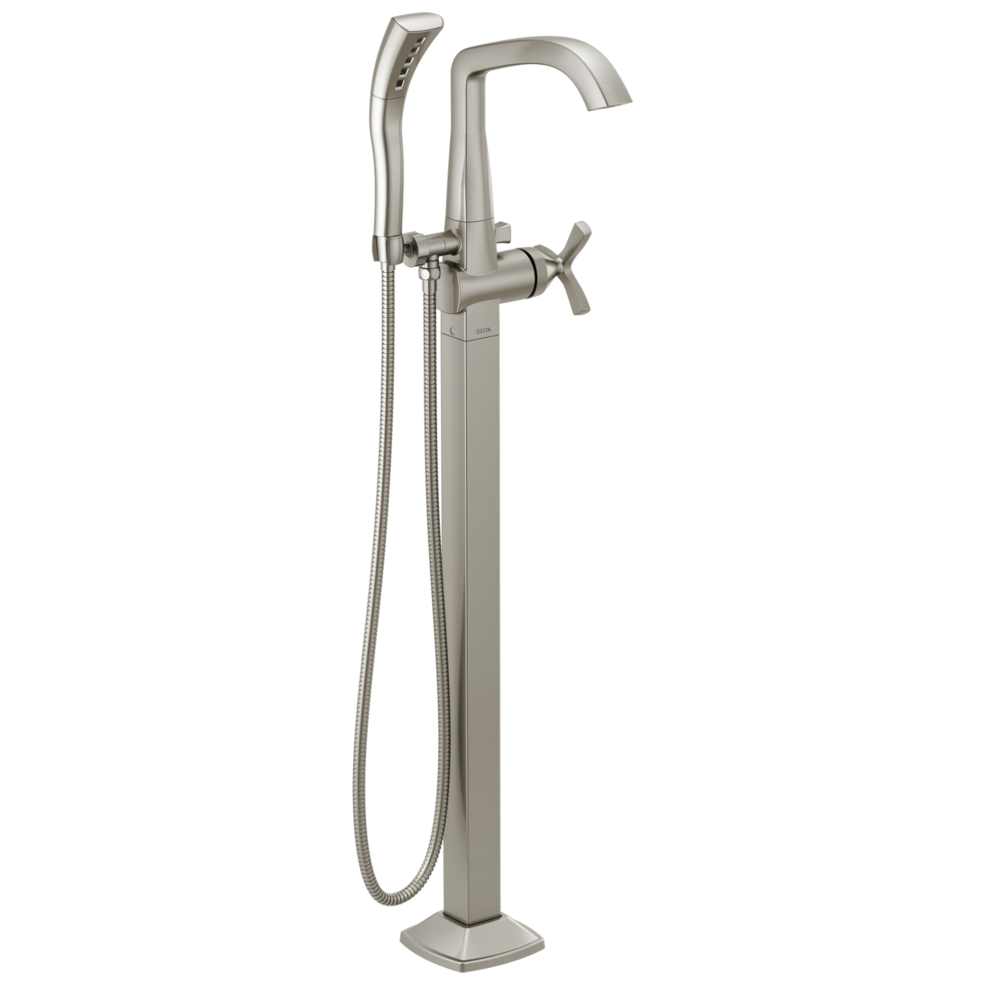 Delta Stryke T47766 Floor Mount Tub Filler Trim - Lumicoat Stainless