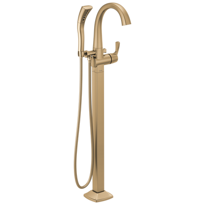 Delta Delta Stryke: Single Handle Floor Mount Tub Filler Trim