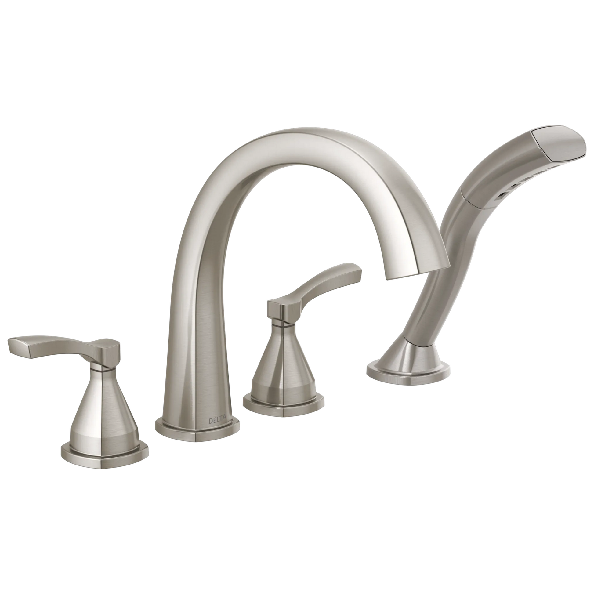 Delta Stryke T4777 Roman Tub Trim with Hand Shower - Lumicoat Stainless