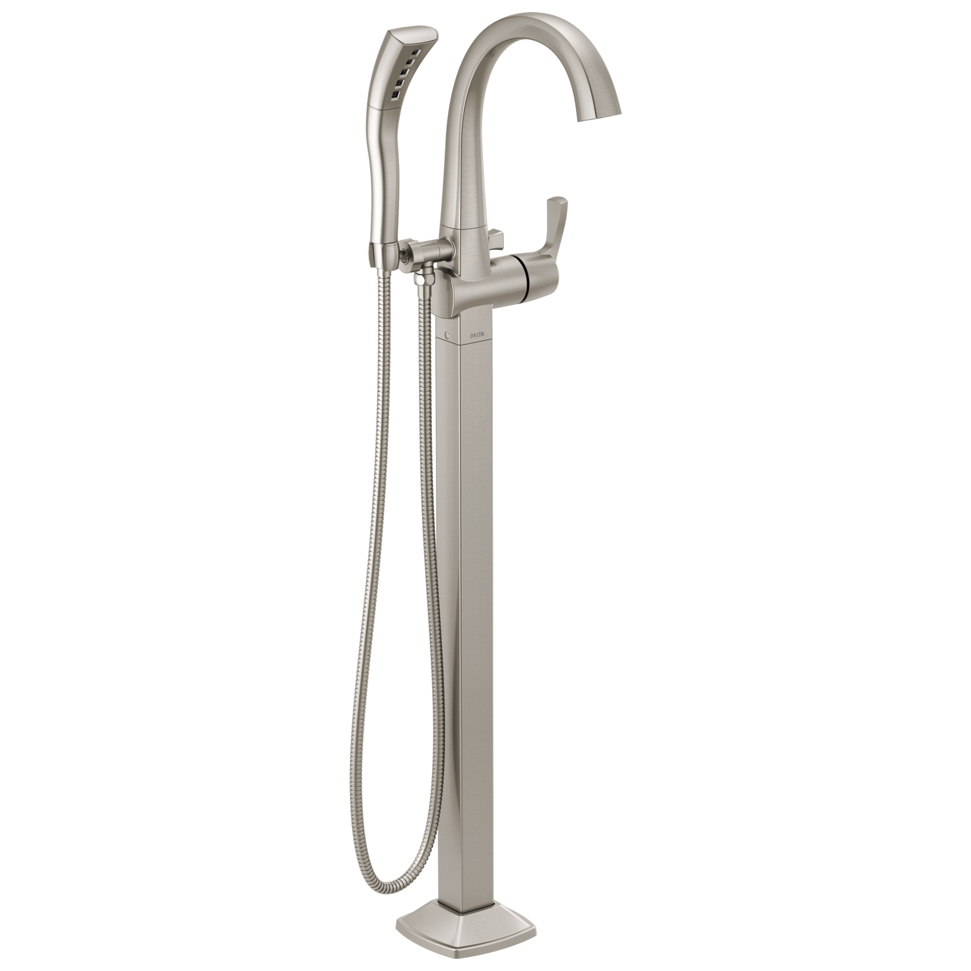 Delta Stryke T4777 Floor Mount Tub Filler Trim - Lumicoat Stainless