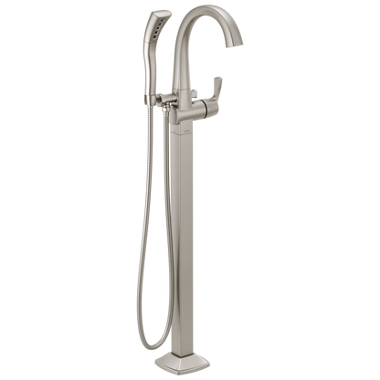 Delta Delta Stryke: Single Handle Floor Mount Tub Filler Trim