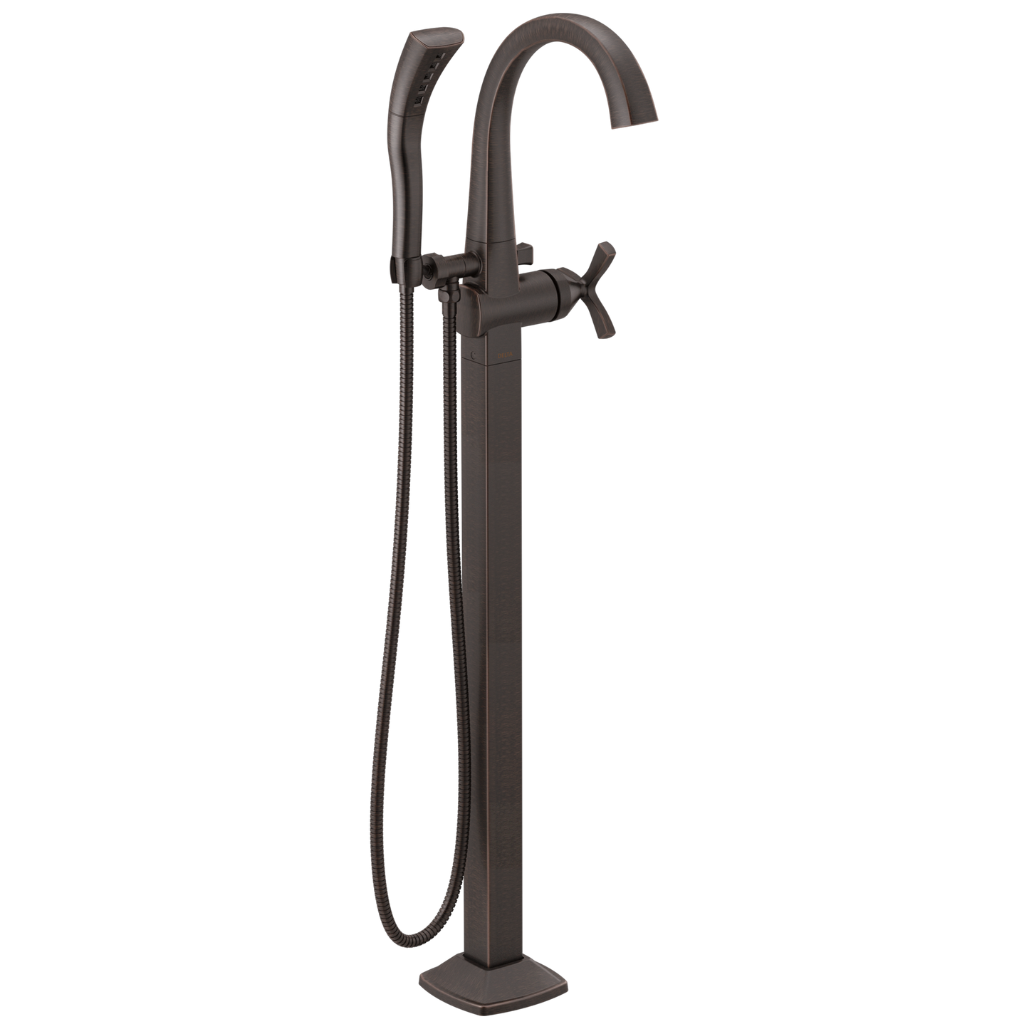 Single Handle Floor Mount Tub Filler Trim
