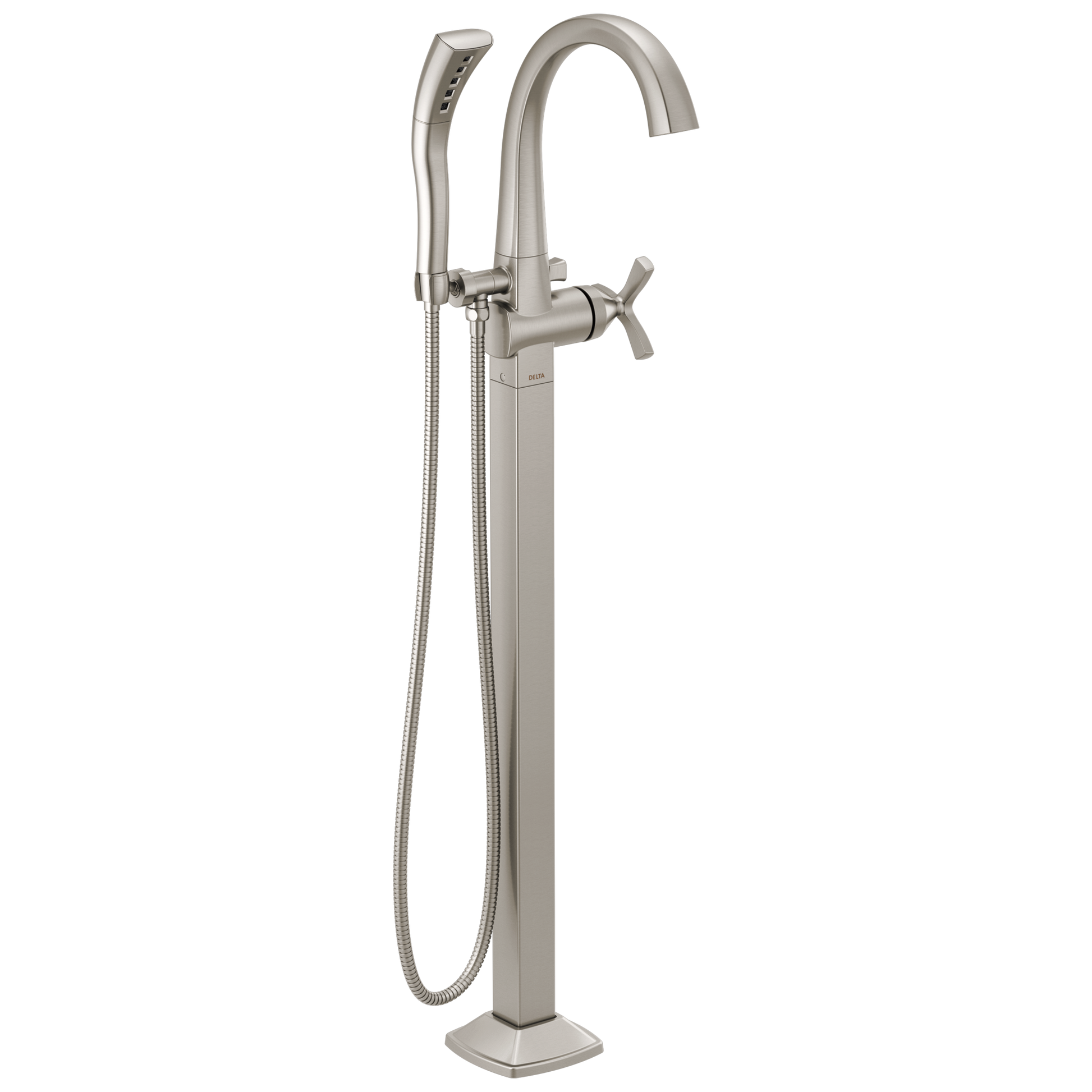 Delta Stryke T47776 Floor Mount Tub Filler Trim - Lumicoat Stainless