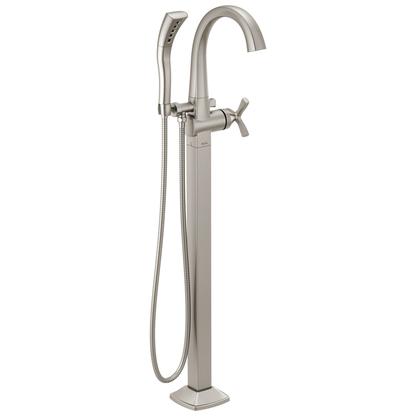 Delta Stryke T4777-PR Floor Mount Tub Filler Trim - Lumicoat Stainless