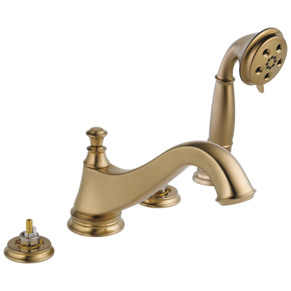 Delta T4795-LHP Cassidy Roman Tub Trim with Hand Shower - Low Arc Spout - Less Handles