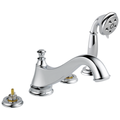 Delta T4795-LHP Cassidy Roman Tub Trim with Hand Shower - Low Arc Spout - Less Handles