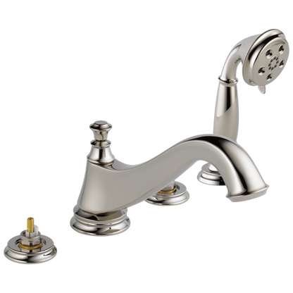Delta T4795-LHP Cassidy Roman Tub Trim with Hand Shower - Low Arc Spout - Less Handles