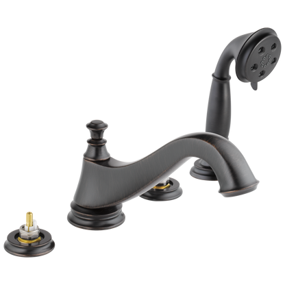 Delta T4795-LHP Cassidy Roman Tub Trim with Hand Shower - Low Arc Spout - Less Handles