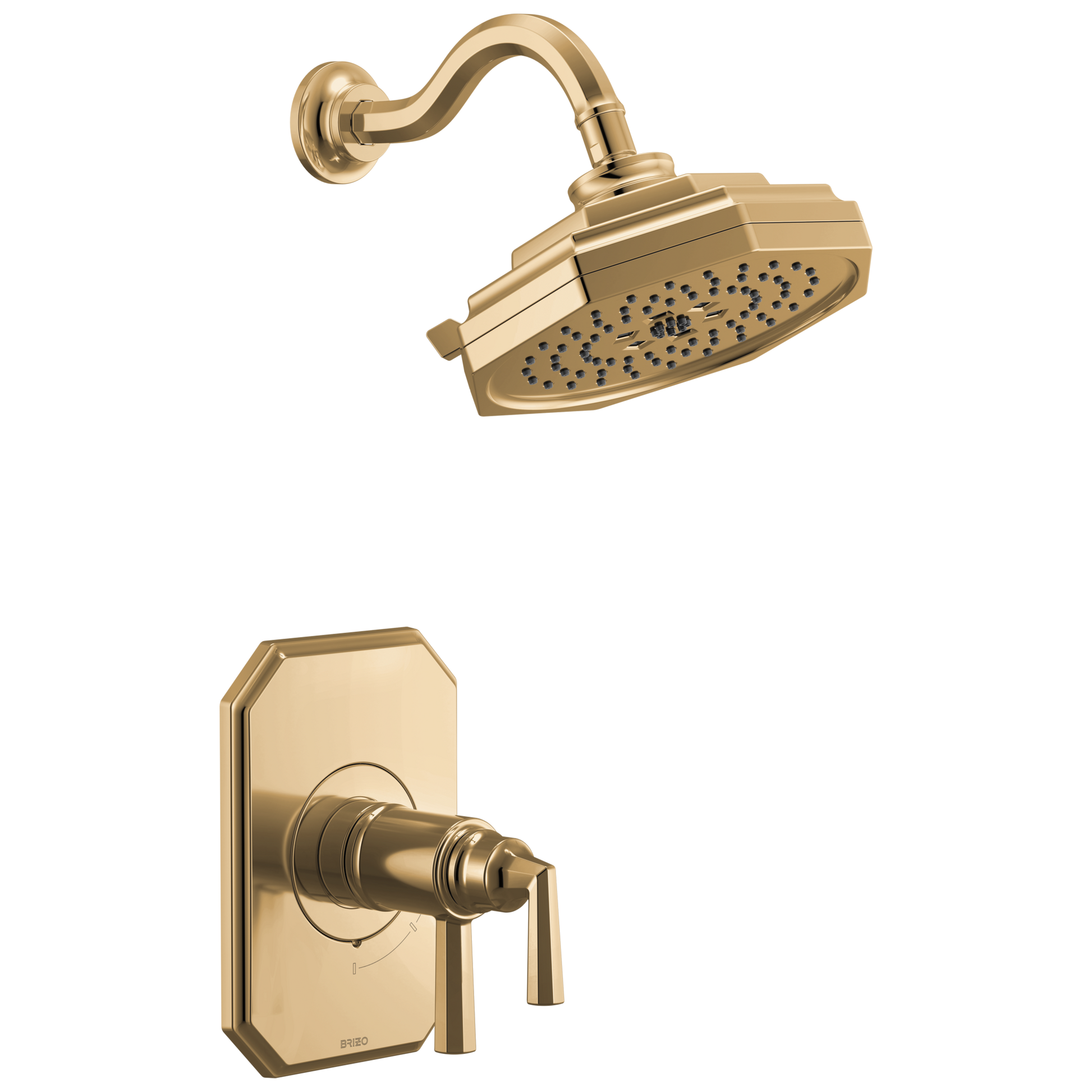 Brizo Beauclere T60265 TempAssure Thermostatic Shower Only Trim - Polished Gold