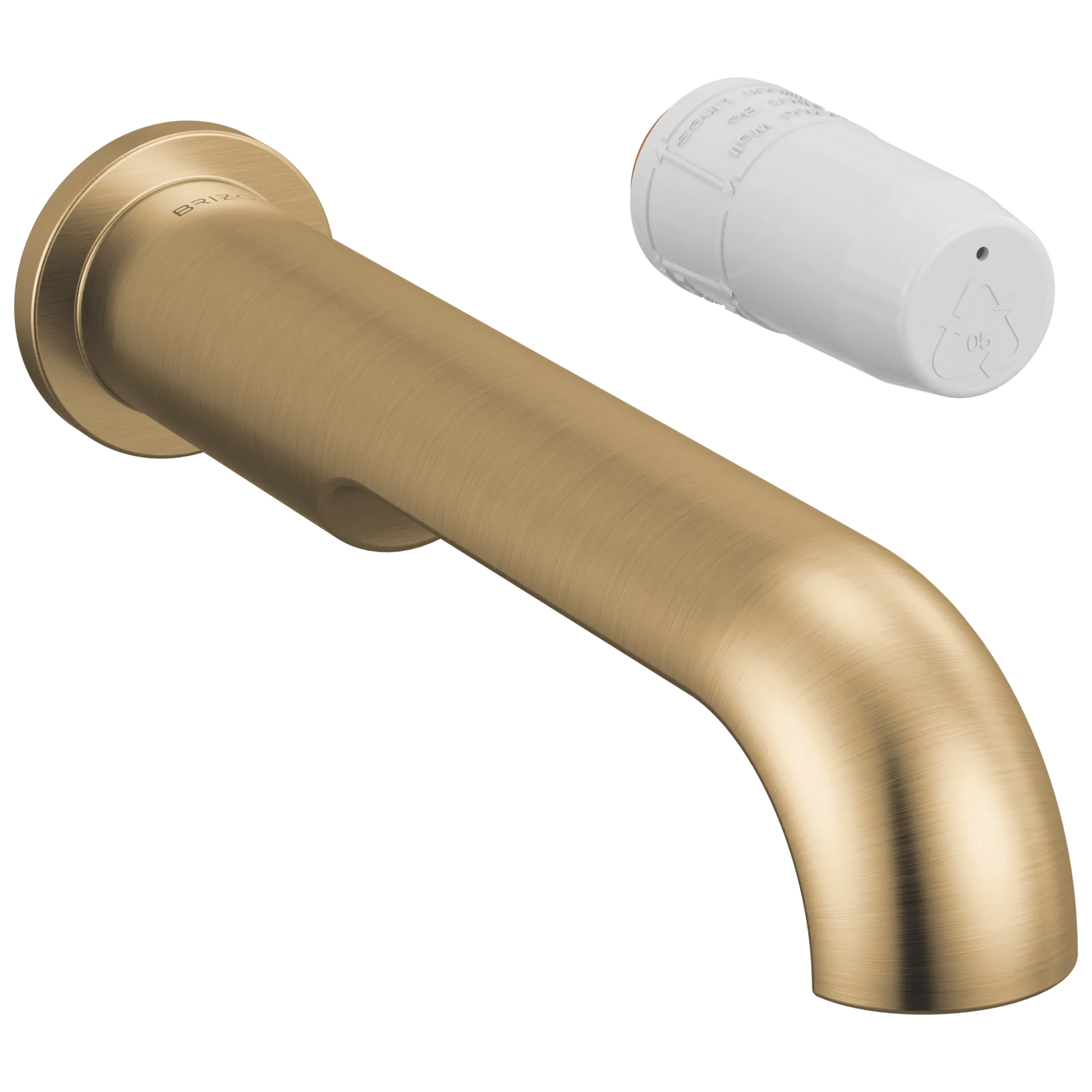 Brizo Roccesco T657110LF Single-Handle Wall Mount Lavatory Faucet - Less Handle - Luxe Gold