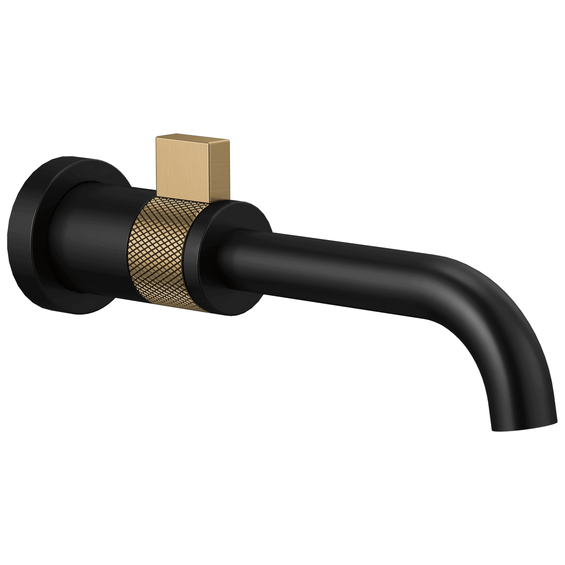 Brizo Litze T65735LF Wall Mount Lavatory - Matte Black/Luxe Gold