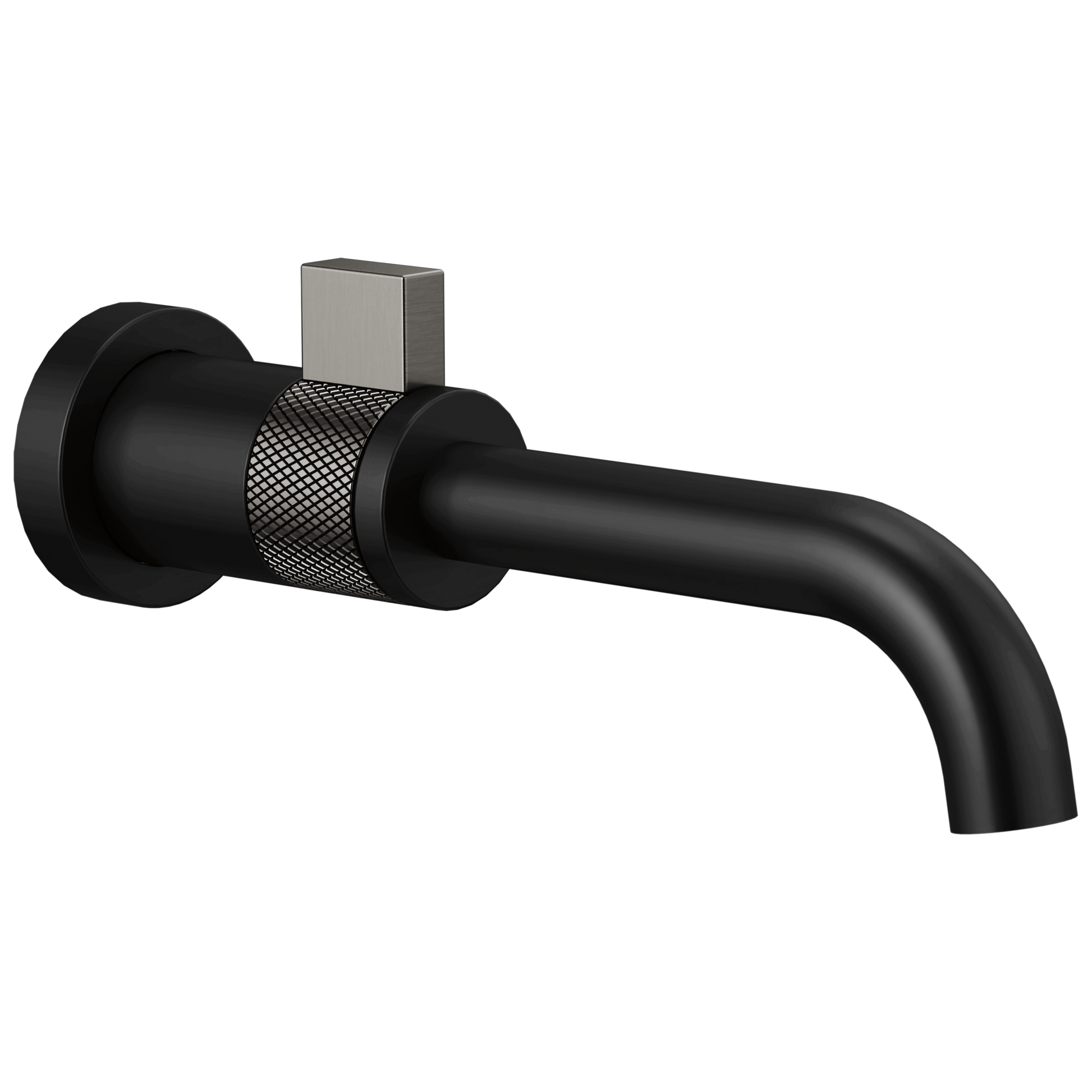 Brizo Litze T65735LF Wall Mount Lavatory - MATTE BLACK/LUXE STEEL