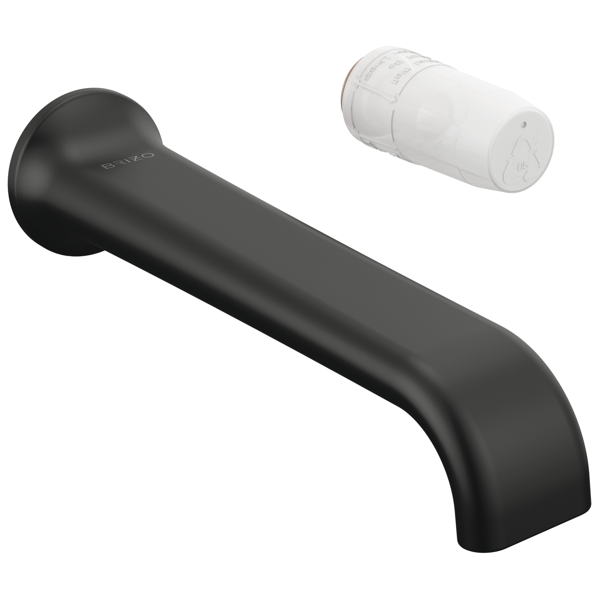 Brizo Allaria T65767LF Two-Hole, Single-Handle Wall Mount Lavatory Faucet - Less Handle 1.2 GPM - Matte Black