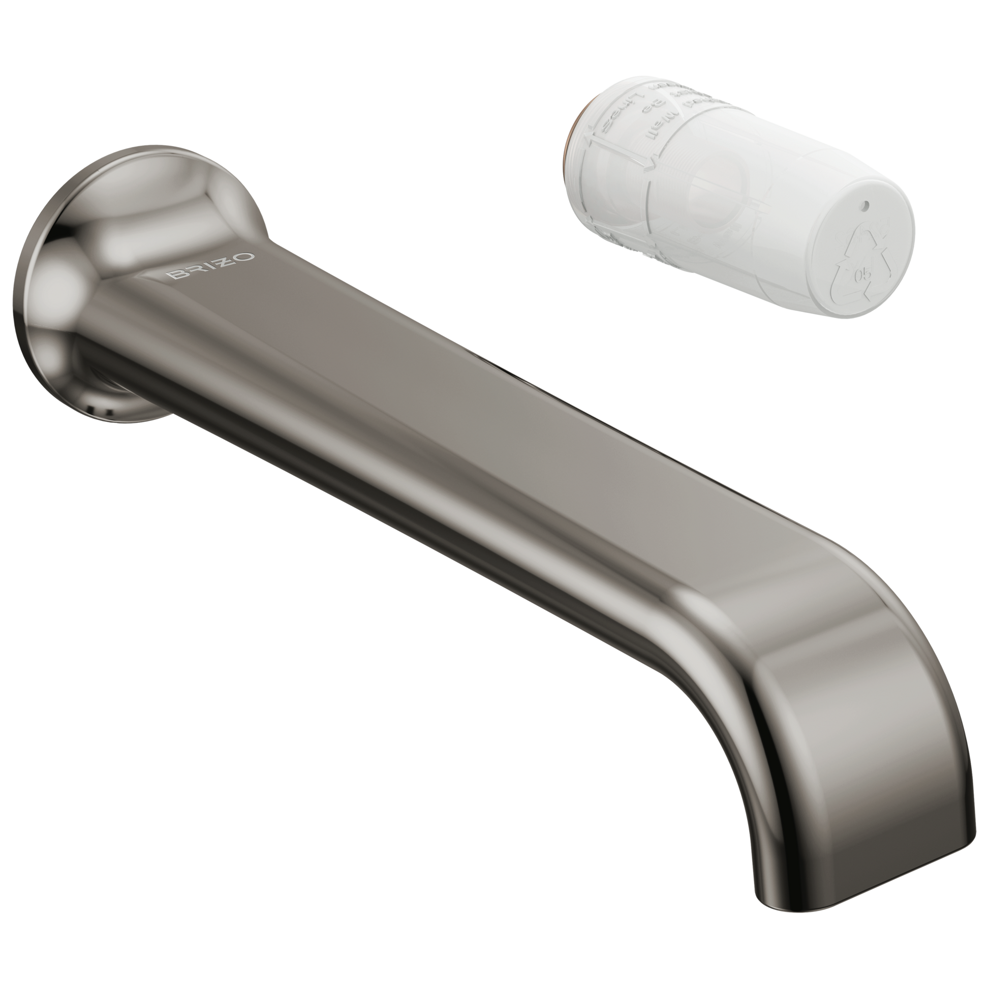 Brizo Allaria T65767LF Two-Hole, Single-Handle Wall Mount Lavatory Faucet - Less Handle 1.2 GPM - Brilliance Black Onyx