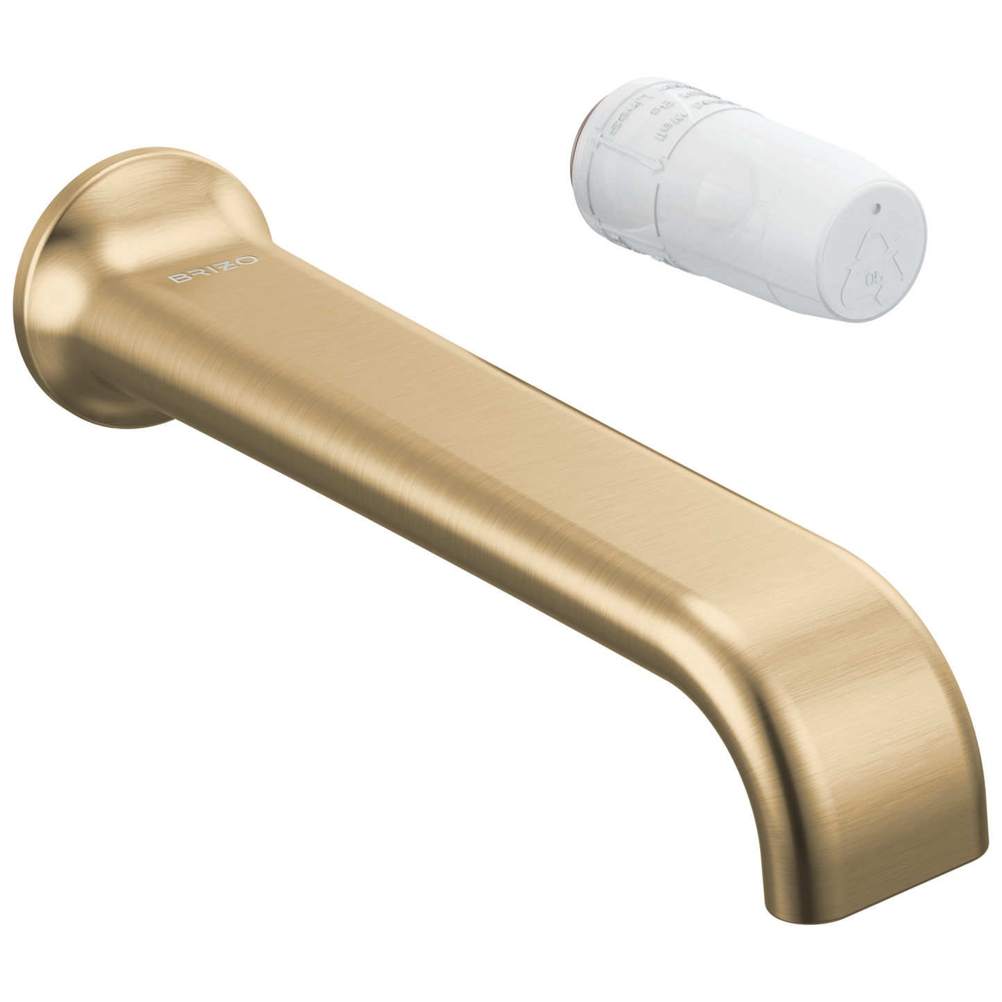 Brizo Allaria T65767LF Two-Hole, Single-Handle Wall Mount Lavatory Faucet - Less Handle 1.2 GPM - Luxe Gold