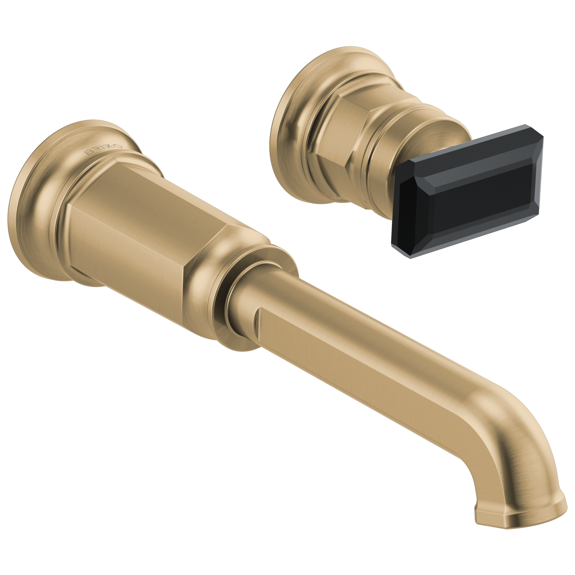 Brizo Invari T65776LF Two-Hole, Single-Handle Wall Mount Lavatory Faucet - Less Handle 1.2 GPM - Luxe Gold