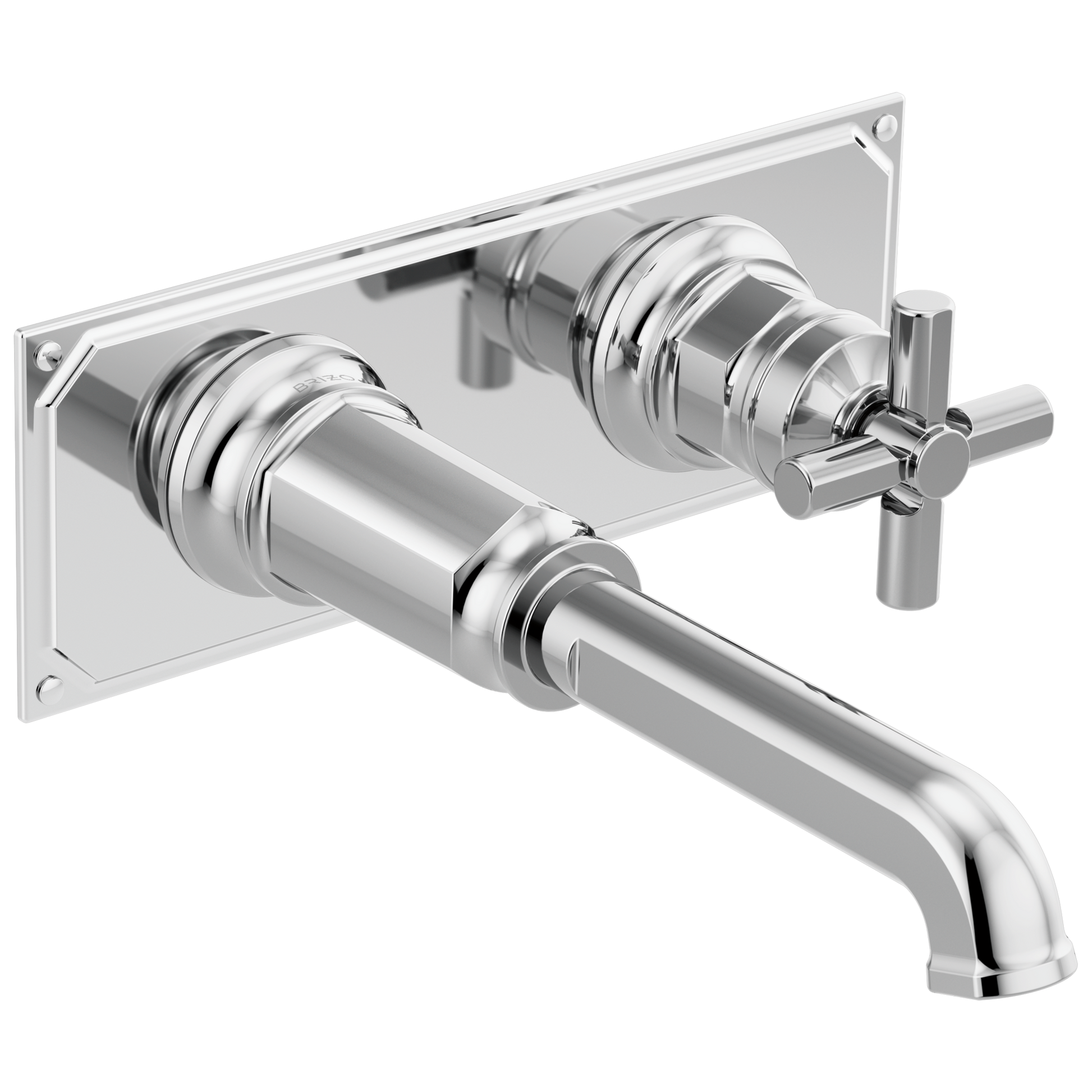 Brizo Invari T65776LF Two-Hole, Single-Handle Wall Mount Lavatory Faucet - Less Handle 1.2 GPM - Chrome