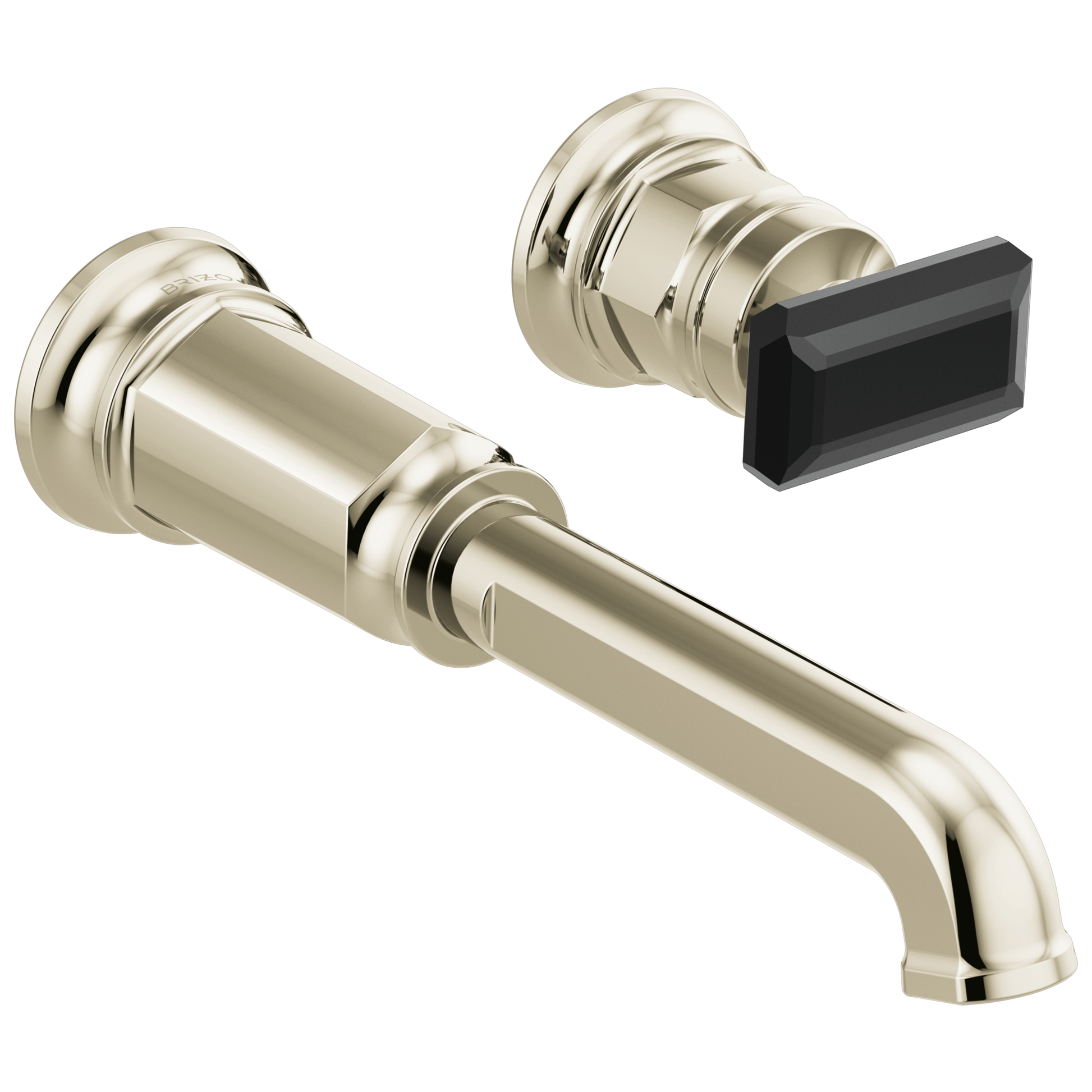 Brizo Invari T65776LF Two-Hole, Single-Handle Wall Mount Lavatory Faucet - Less Handle 1.2 GPM - Polished Nickel
